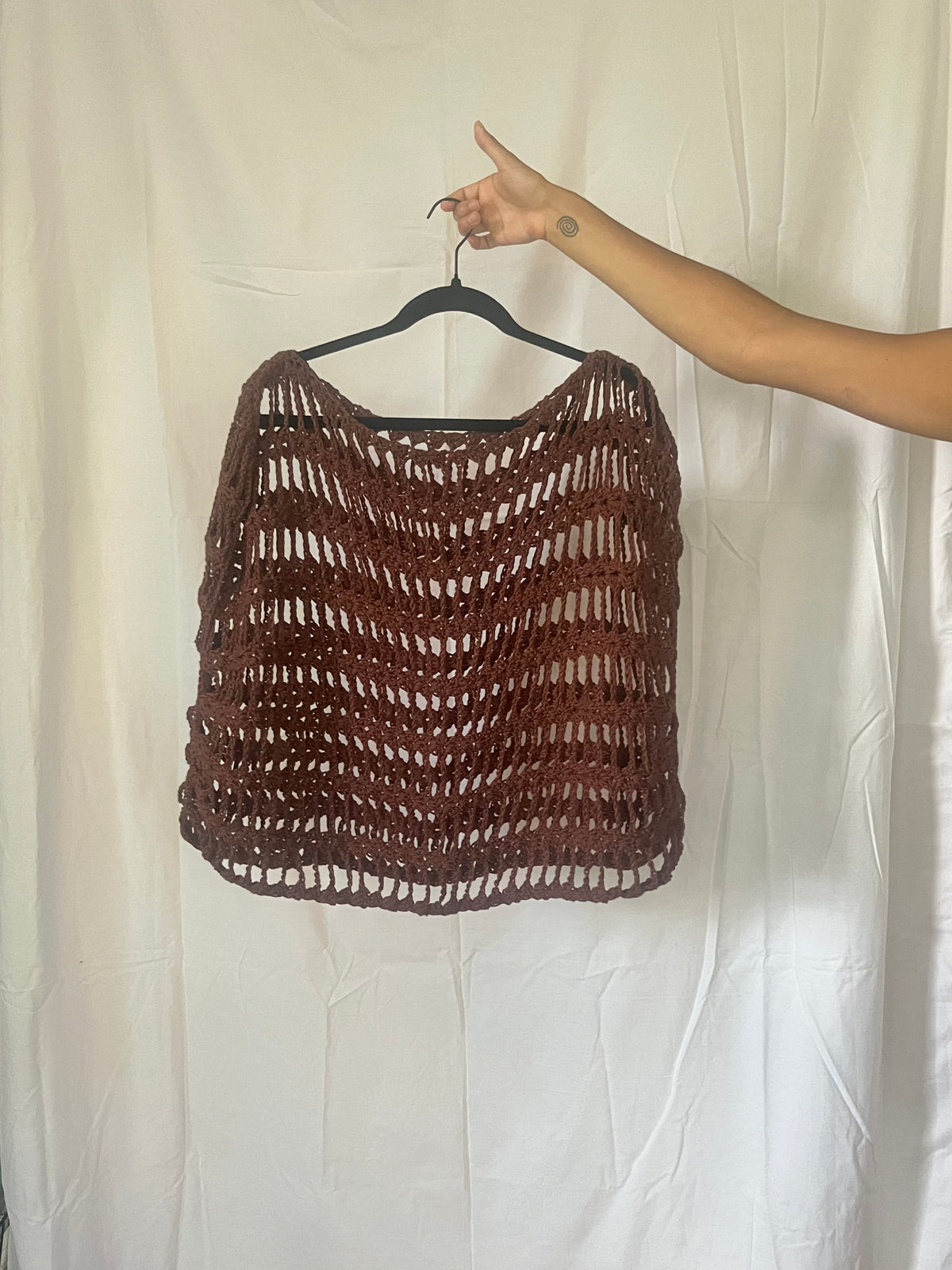 buttercup mesh poncho