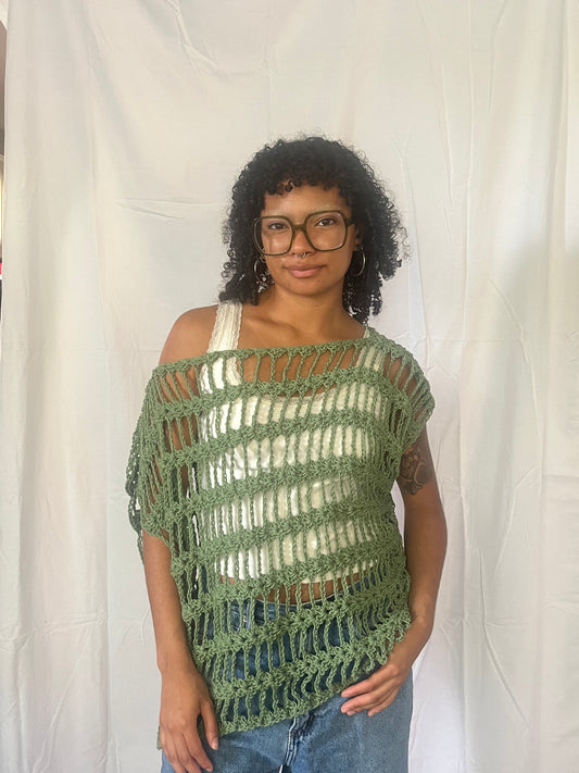 buttercup mesh poncho