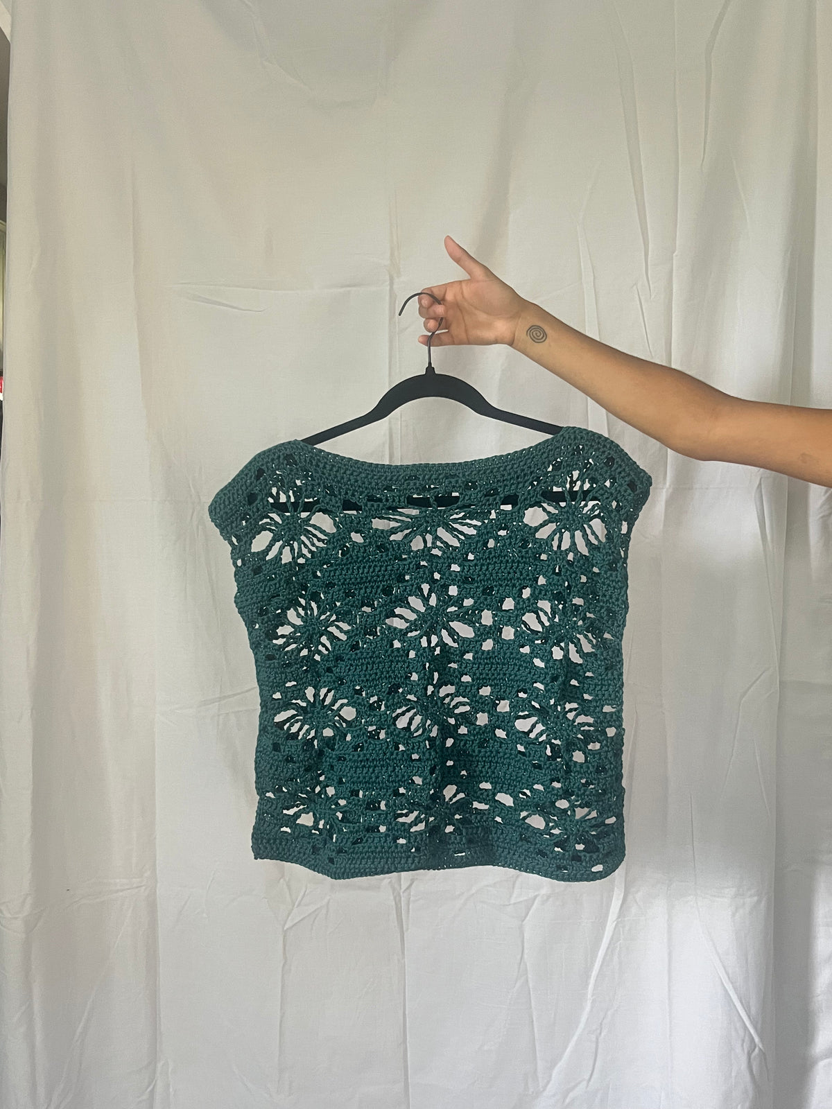 floral mesh tee