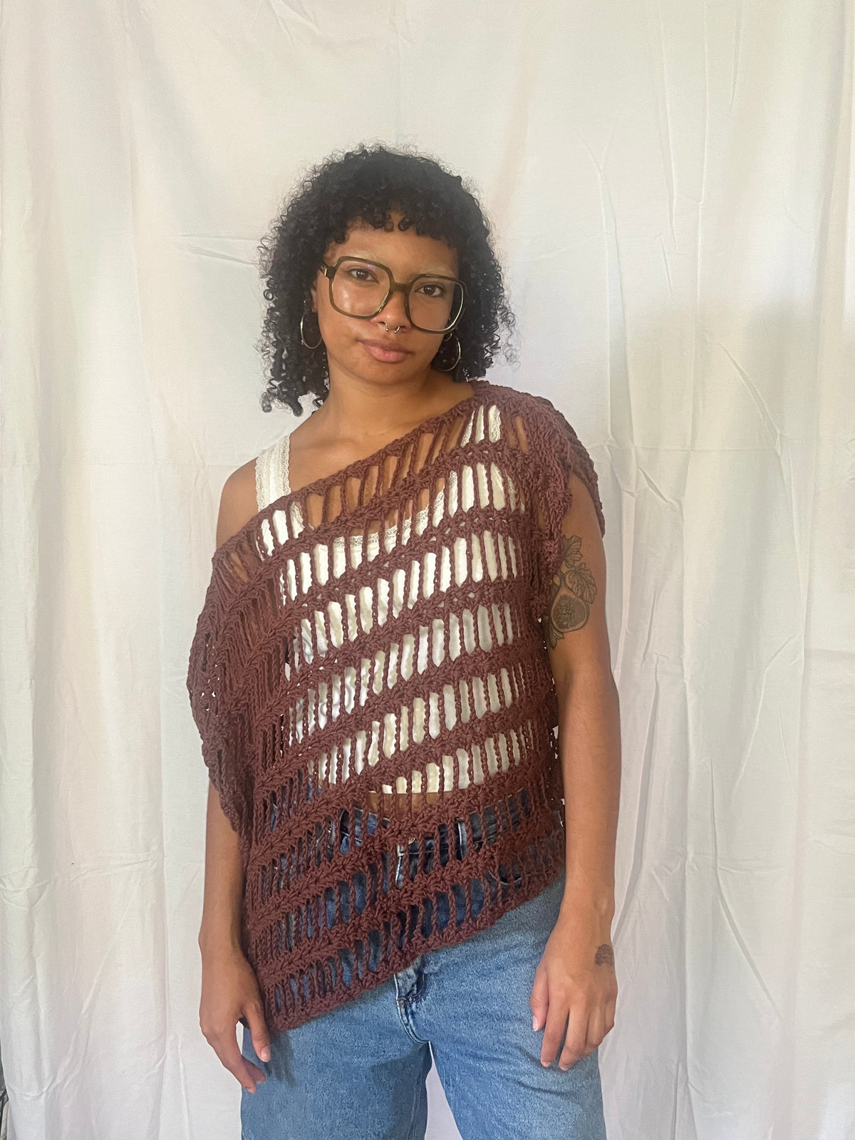 buttercup mesh poncho