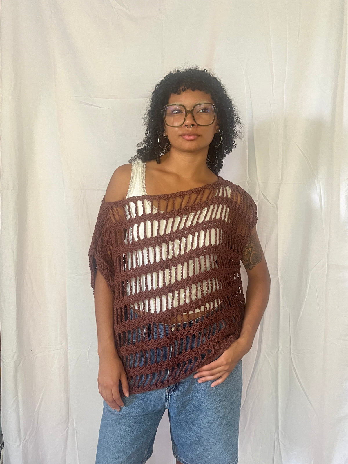 buttercup mesh poncho