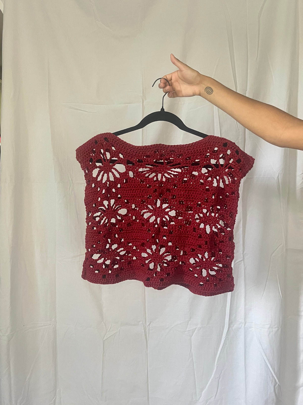 floral mesh tee