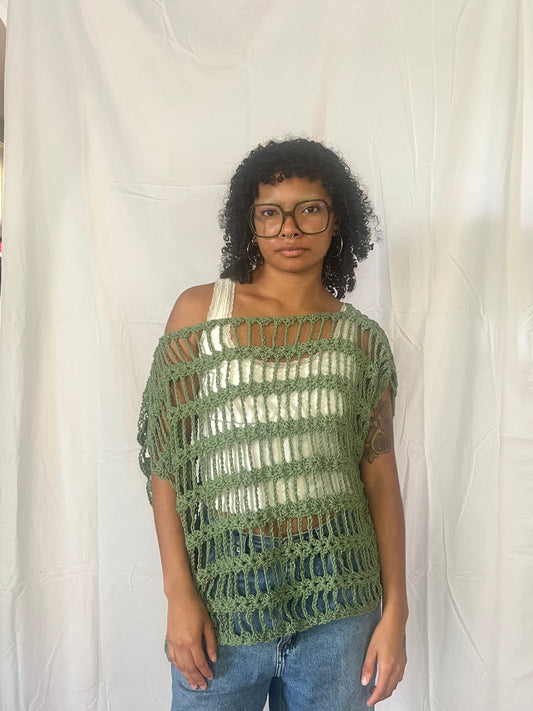 buttercup mesh poncho