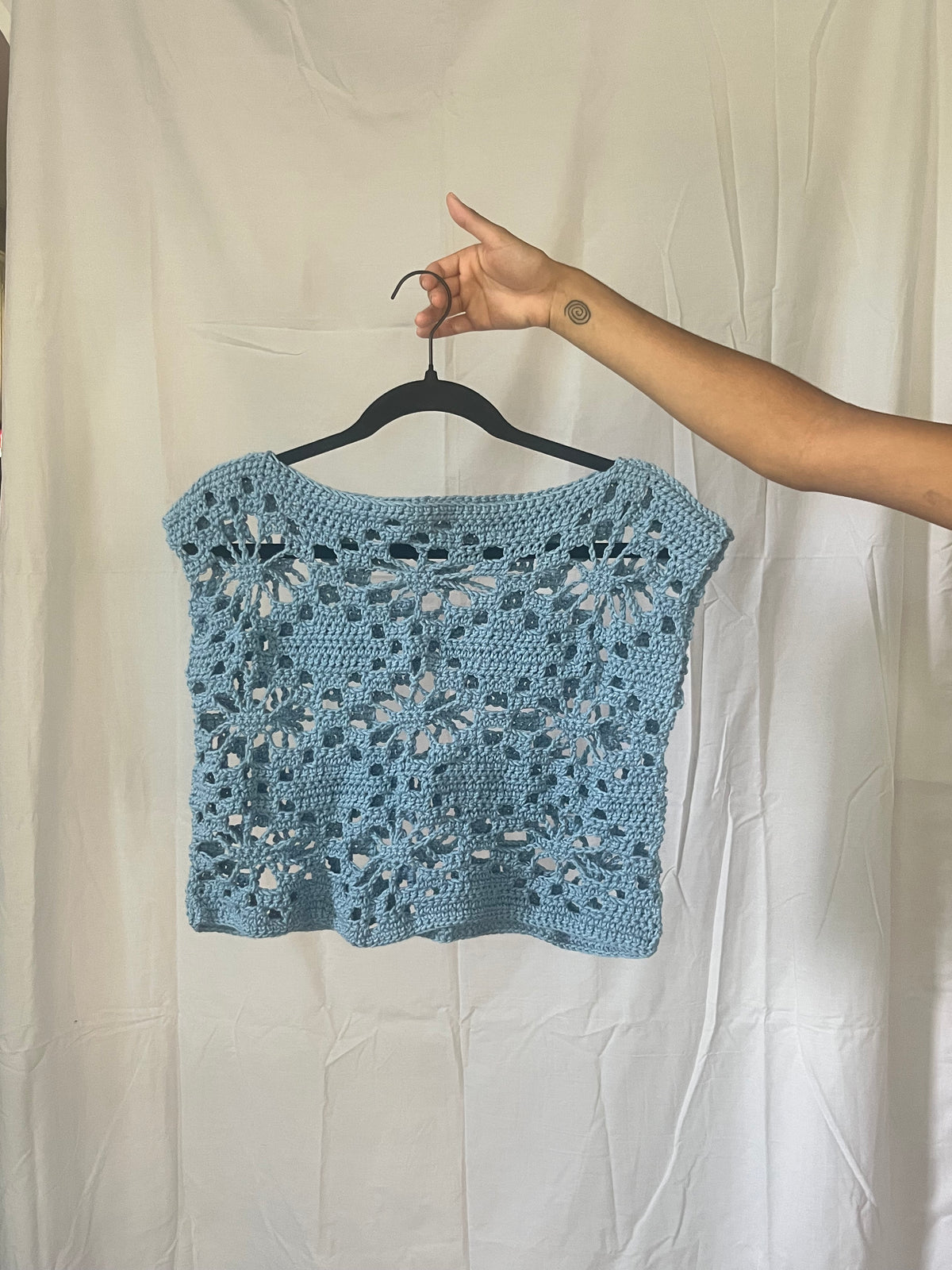 floral mesh tee