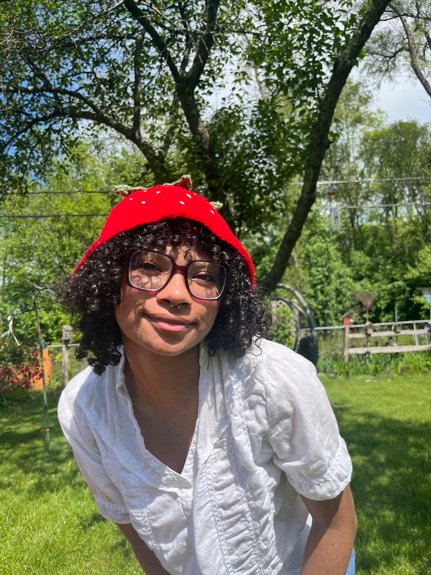 strawberry bucket hat