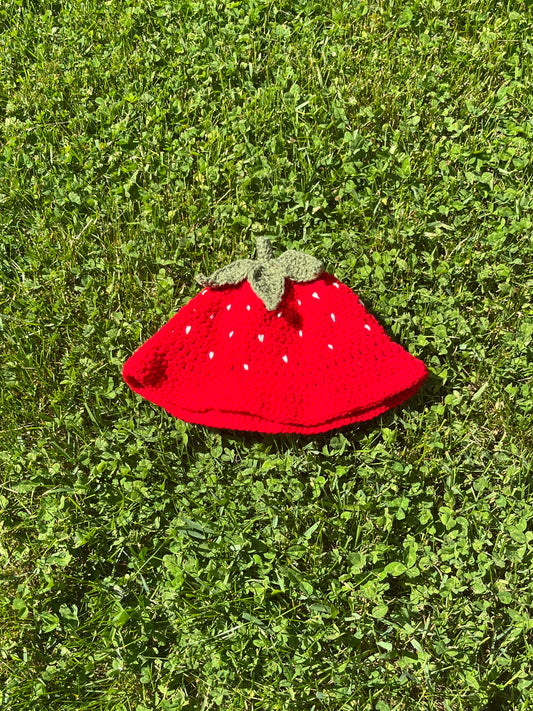 strawberry bucket hat