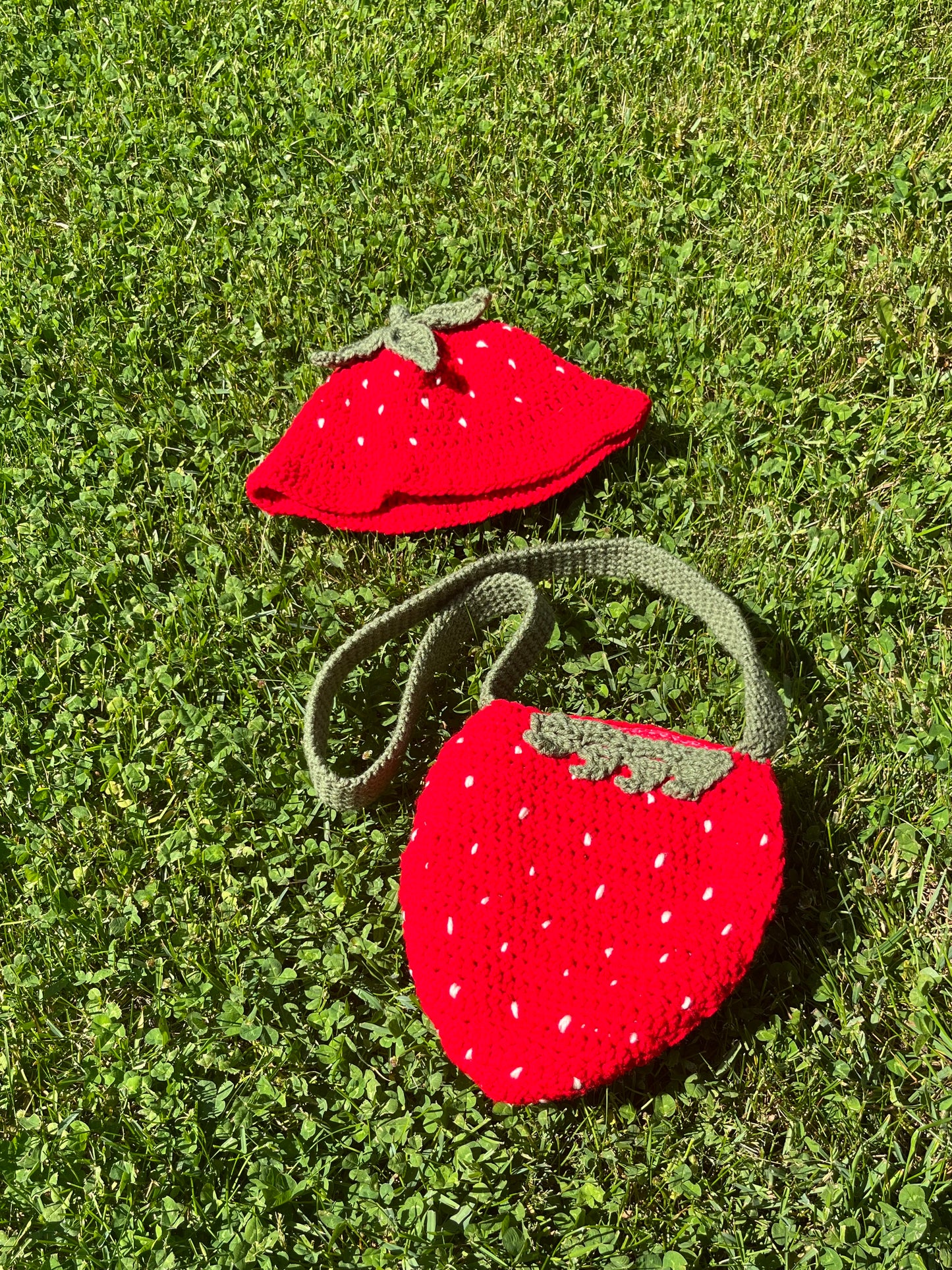 strawberry bucket hat