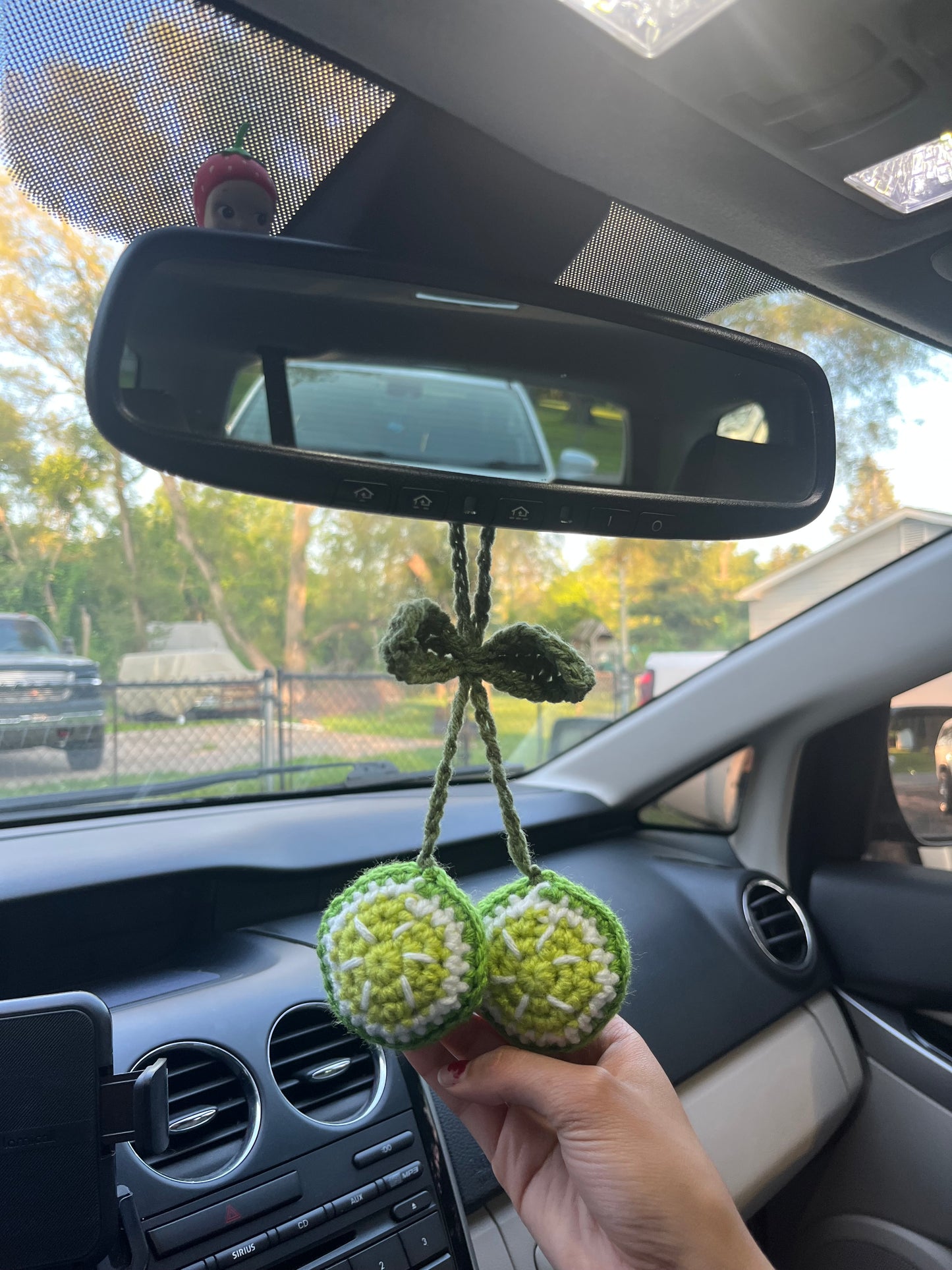 citrus car mirror charm