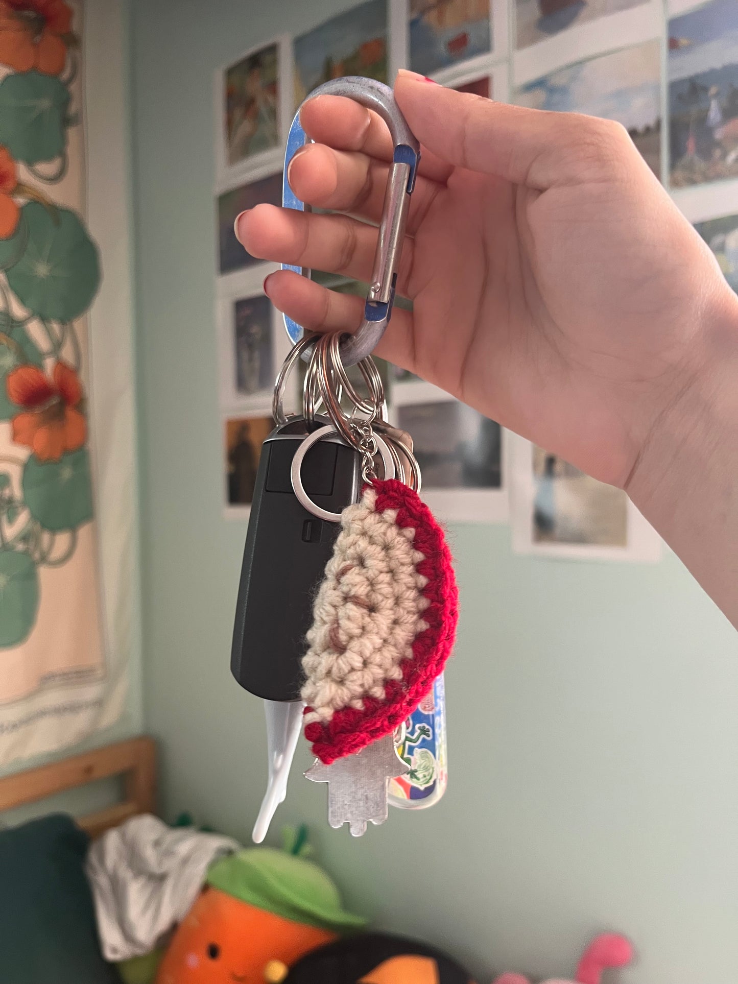 apple slice keychain