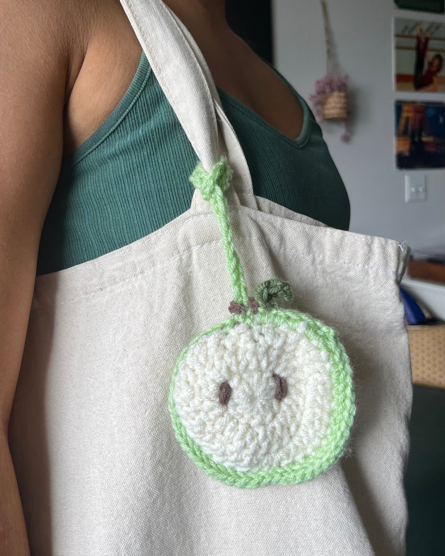 apple bag charm