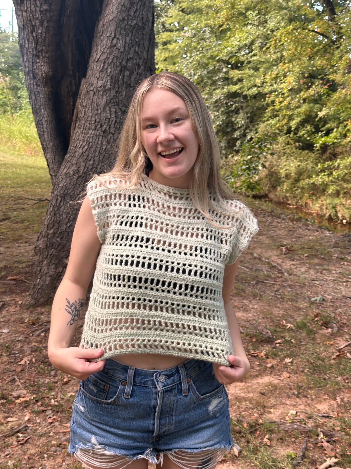 beach bum tee crochet pattern