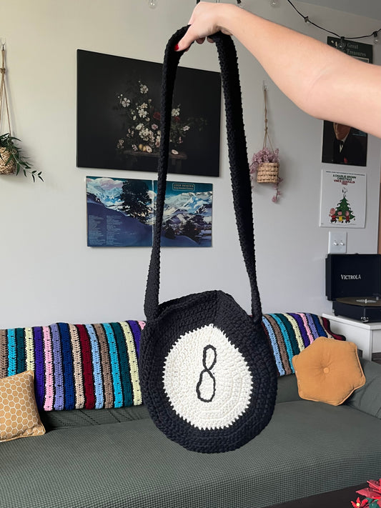 magic eight ball shoulder bag