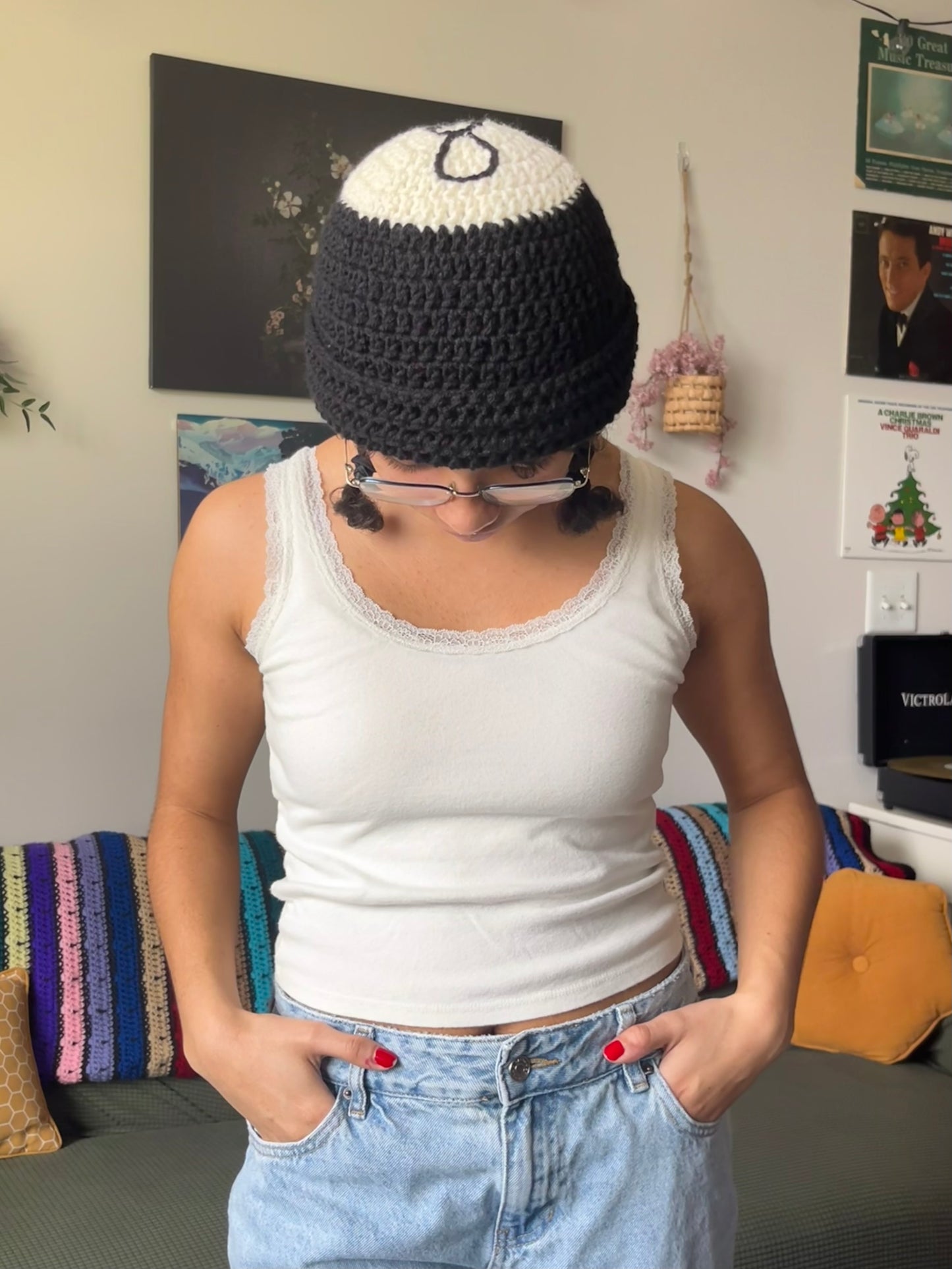 magic 8 ball beanie